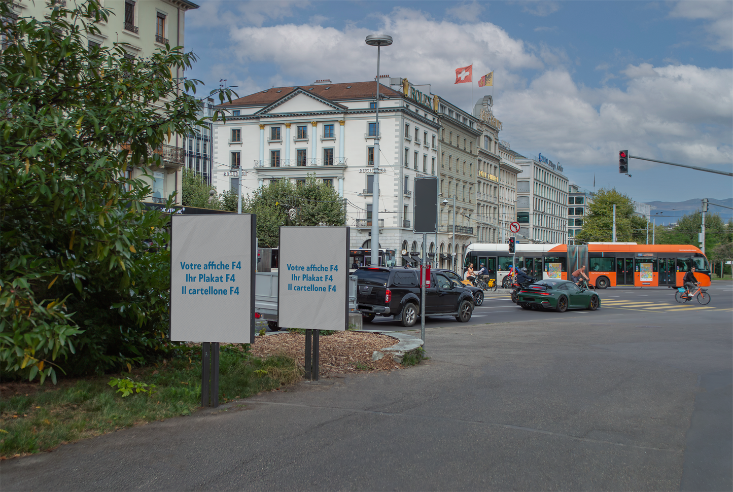 Mockup affiches F4 à Genève