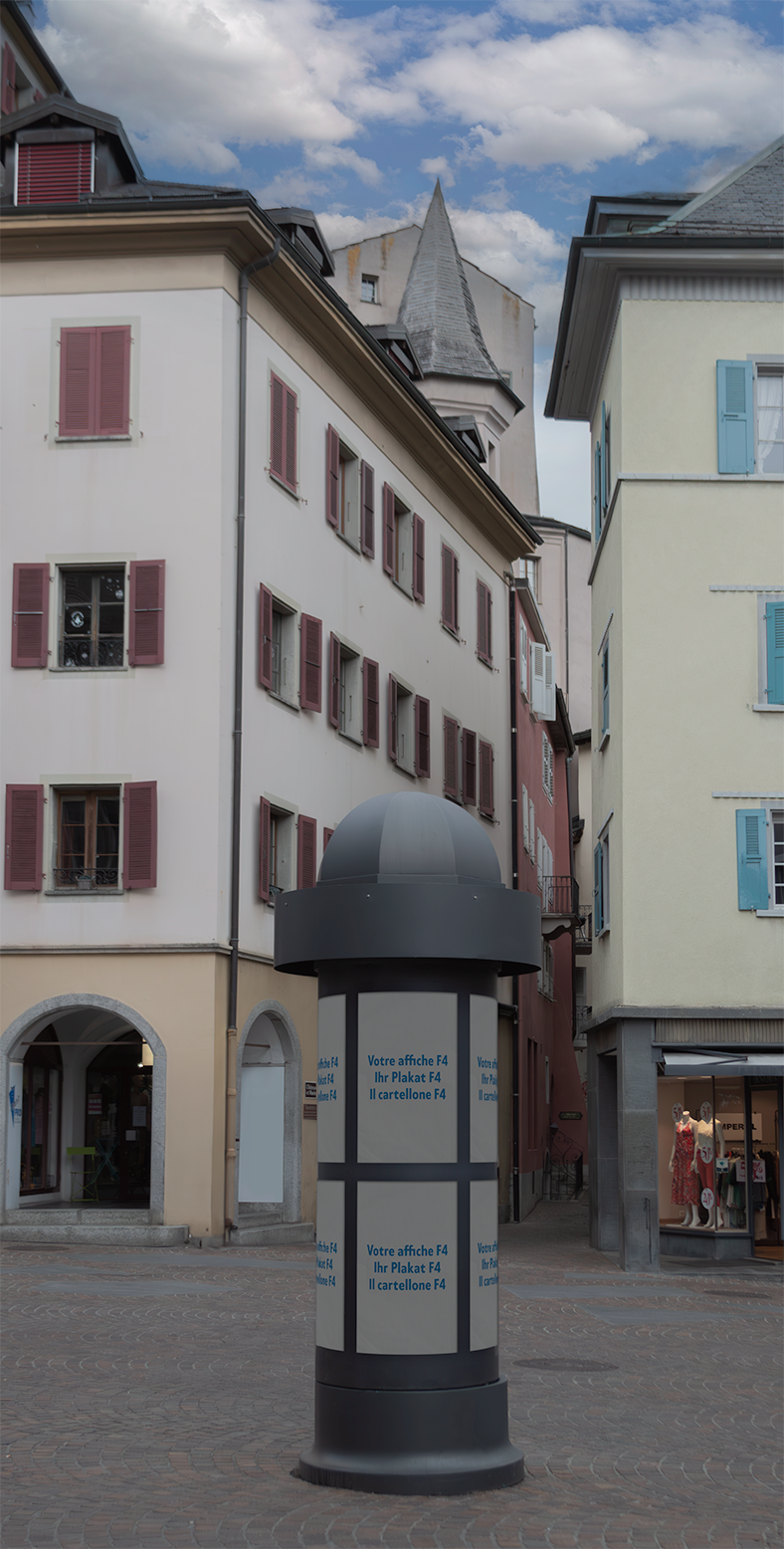 Morris column in Sion