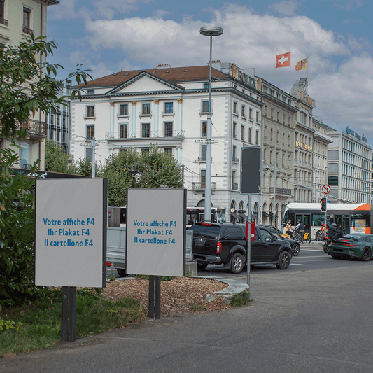 Mockup affiches F4 à Genève