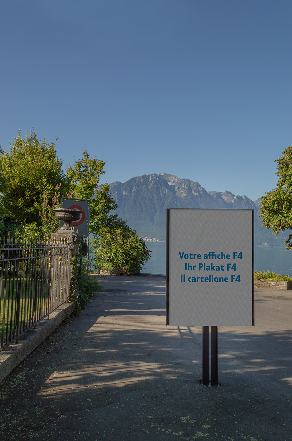 Mockup poster F4 à Montreux