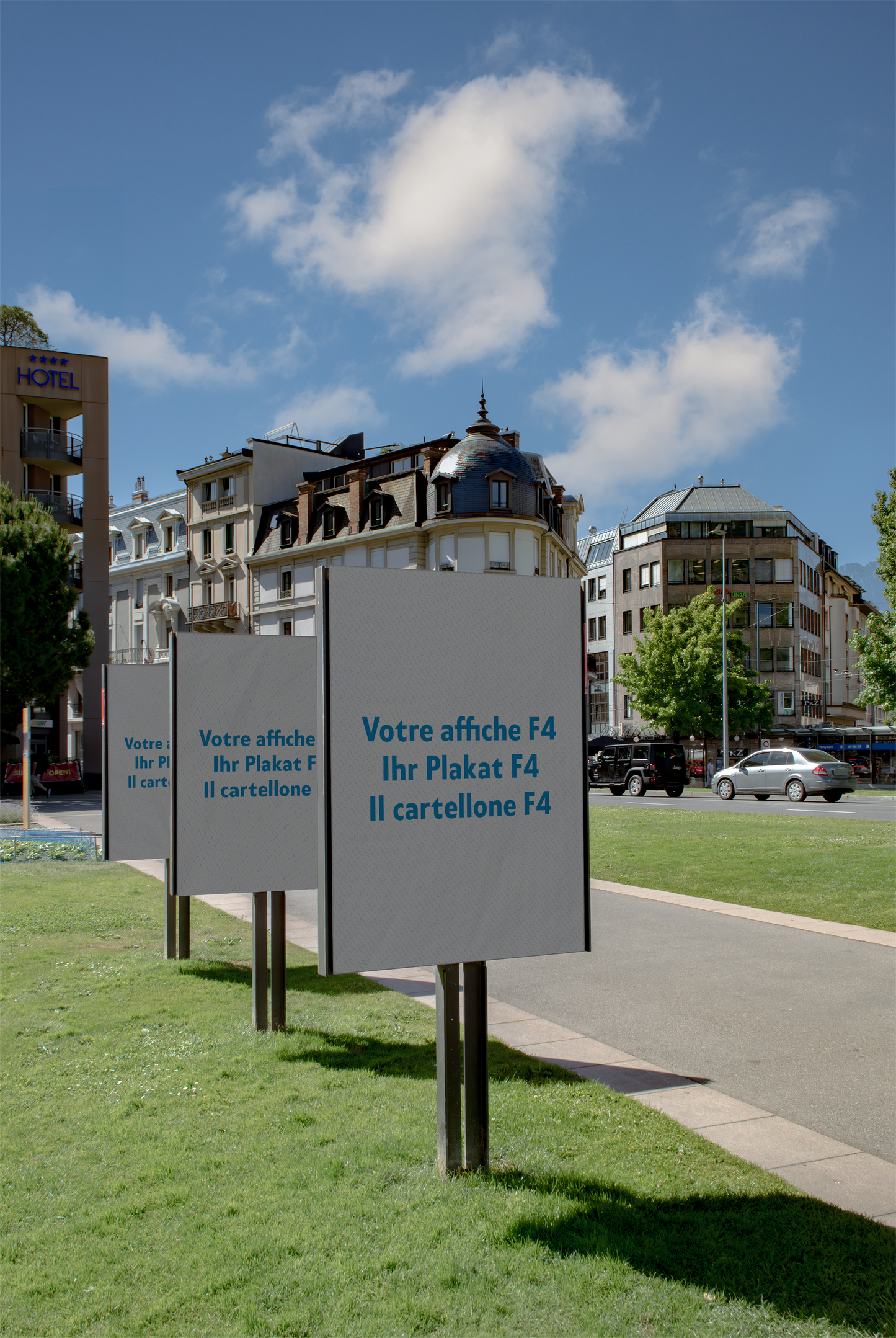 Affiches F4 à Vevey